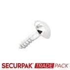 Securpak Trade Pack T10379 Mirror Screw Cp Head 38mm additional 1