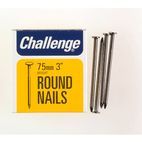 Challenge Round Wire Nails - Bright Steel (Box Pack) additional 5
