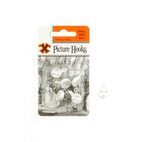X Hard Wall Picture Hooks - White (Blister Pack) additional 2
