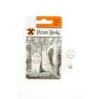 X Hard Wall Picture Hooks - White (Blister Pack) additional 3