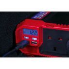 Sealey PI1100 Power Inverter Modified Sine Wave 1100W 12V DC - 230V 50Hz additional 10