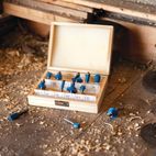 Silverline 1/4" TCT Router Bit Set 12pce 1/4" additional 4