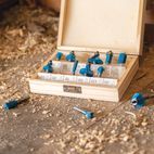 Silverline 1/4" TCT Router Bit Set 12pce 1/4" additional 5