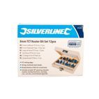Silverline 8mm TCT Router Bit Set 12pce 8mm additional 2