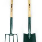 Hilka 2 pce Carbon Steel Digging Spade &amp; Fork additional 2