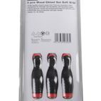 Hilka 3 pce Wood Chisel Set Soft Grip additional 2