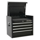 Sealey PTB66004 Topchest 4 Drawer 660mm Heavy-Duty Black additional 1