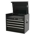 Sealey PTB66004 Topchest 4 Drawer 660mm Heavy-Duty Black additional 2