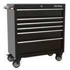Sealey PTB93006 Rollcab 6 Drawer 930mm Heavy-Duty Black additional 1