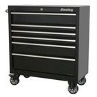 Sealey PTB93006 Rollcab 6 Drawer 930mm Heavy-Duty Black additional 2