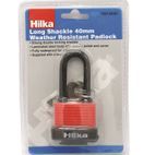 Hilka 40mm Long Shackle Weather Resist Padlock additional 1