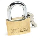 Hilka 60mm Heavy Duty Brass Padlock additional 1
