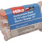 Hilka Large 10" Orange Latex Coated Work Gloves additional 2