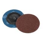 Sealey PTCQC5060 Quick Change Sanding Disc &amp;#8709;50mm 60Grit Pack of 10 additional 2