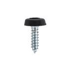 Sealey PTNP3 Number Plate Screw Plastic Enclosed Head 4.8 x 18mm Black Pack of 50 additional 3