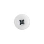 Sealey PTNP5 Number Plate Screw Plastic Enclosed Head 4.8 x 24mm White Pack of 50 additional 2