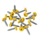 Sealey PTNP6 Number Plate Screw Plastic Enclosed Head 4.8 x 24mm Yellow Pack of 50 additional 1