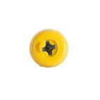 Sealey PTNP6 Number Plate Screw Plastic Enclosed Head 4.8 x 24mm Yellow Pack of 50 additional 2