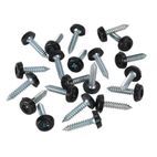 Sealey PTNP7 Number Plate Screw Plastic Enclosed Head 4.8 x 24mm Black Pack of 50 additional 1