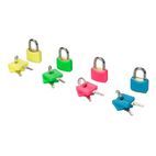 Silverline Hi-Vis Brass Padlocks Set 4pce 20mm additional 1