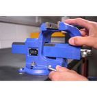 Sealey QAVE100 Vice 100mm Quick Action Swivel Base SG Iron additional 2