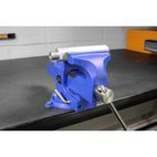 Sealey QAVE100 Vice 100mm Quick Action Swivel Base SG Iron additional 3