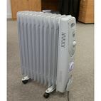 Sealey RD2500T Oil Filled Radiator 2500W/230V 11 Element with Timer additional 3