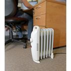 Sealey RD800 Oil-Filled Radiator Mini 800W/230V 6 Element additional 3