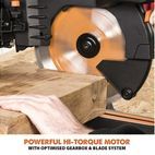 Evolution R255SMS-DB+PRO Mitre Saw + Blade additional 10