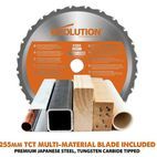 Evolution R255SMS+ Pro Multi-Material Sliding Mitre Saw additional 2