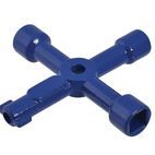 Faithfull 4-Way Services Utility Meter Key additional 1