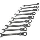Faithfull Ratchet Combination Spanner Flex Head Set, 9 Piece additional 1