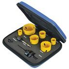 Faithfull Universal Varipitch Holesaw Electrician's Kit, 9 Piece 16-51mm additional 3