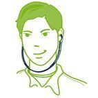 Moldex Jazz-Band® Banded Earplugs SNR 23 dB additional 3