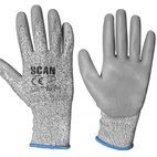 Scan Grey PU Coated Cut 3 Gloves additional 2