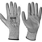 Scan Grey PU Coated Cut 3 Gloves additional 4