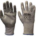 Scan Grey PU Coated Cut 5 Gloves additional 2