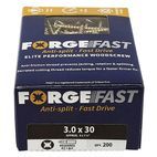 ForgeFix ForgeFast Pozi Compatible Wood Screws, Box additional 12