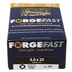 ForgeFix ForgeFast Pozi Compatible Wood Screws, Box additional 15