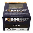 ForgeFix ForgeFast Pozi Compatible Wood Screws, Box additional 20