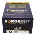 ForgeFix ForgeFast Pozi Compatible Wood Screws, Box additional 16