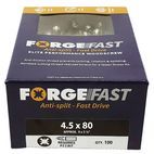 ForgeFix ForgeFast Pozi Compatible Wood Screws, Box additional 6