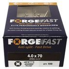 ForgeFix ForgeFast Pozi Compatible Wood Screws, Box additional 3