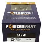 ForgeFix ForgeFast Pozi Compatible Wood Screws, Box additional 50