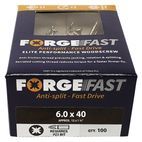ForgeFix ForgeFast Pozi Compatible Wood Screws, Box additional 24