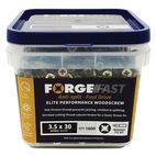 ForgeFix ForgeFast Pozi Compatible Wood Screws, Tub additional 16
