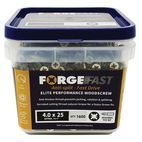 ForgeFix ForgeFast Pozi Compatible Wood Screws, Tub additional 9