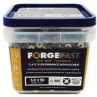 ForgeFix ForgeFast Pozi Compatible Wood Screws, Tub additional 6