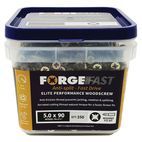 ForgeFix ForgeFast Pozi Compatible Wood Screws, Tub additional 15