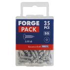 ForgeFix Self-Tapping Screws, Pozi, Pan Head, A2 Stainless Steel additional 40